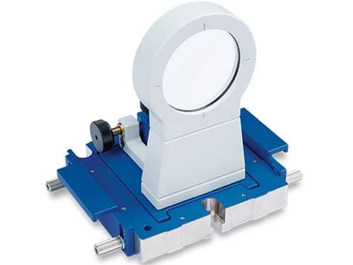 Adjustable mirror in mount