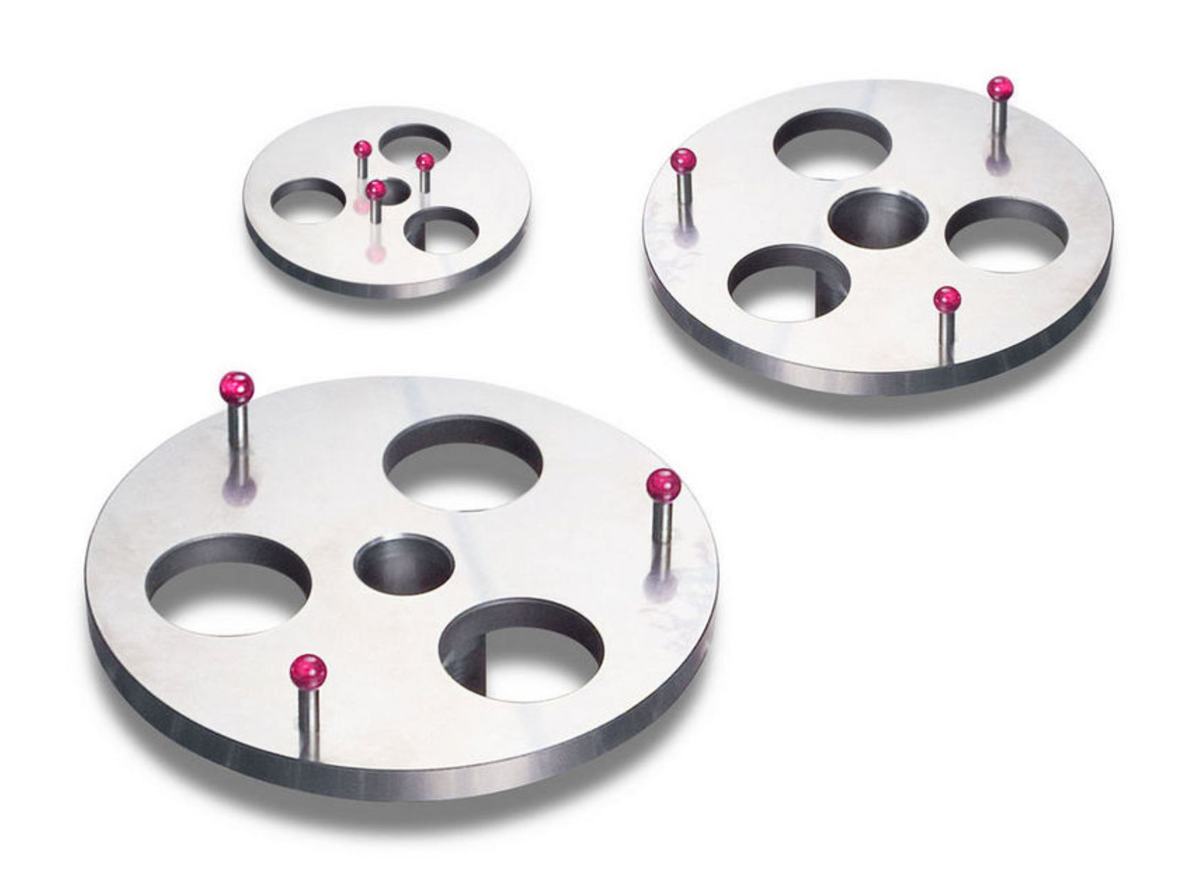 Precision rings with ruby balls